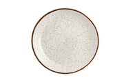 Rustic Blend White Stoneware Pasta Plate by Casa Alegre