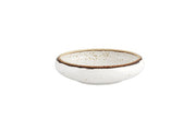 Rustic Blend White Stoneware Bowl 6" by Casa Alegre