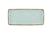 Rustic Blend Turquoise Stoneware Rectangular Serving Platter by Casa Alegre