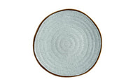 Rustic Blend Turquoise Stoneware Dinner Plate by Casa Alegre