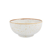 Rustic Blend White Stoneware Cereal Bowl 6" by Casa Alegre