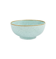 Rustic Blend Turquoise Stoneware Cereal Bowl 6" by Casa Alegre