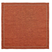 Kim Seybert Classic Rust Linen Napkins, Set of 4, 21” Cloth Napkins Kim Seybert 