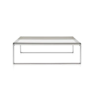 Kartell Trays Square Coffee or Side Table, 31.5" by Piero Lissoni White