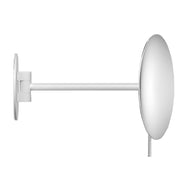 Decor Walther SPT72 Wall Mounted Cosmetic Mirror, 5X Magnification, 7.9" dia. Face Mirrors Decor Walther Matte White 