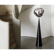 Melt Silver Cone Fat LED Floor Lamp by Tom Dixon Lighting Tom Dixon 