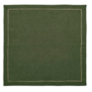 Kim Seybert Classic Olive Green Linen Napkins, Set of 4, 21” Cloth Napkins Kim Seybert 