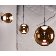 Globe Small Copper LED 40.5" Chandelier by Tom Dixon Lighting Tom Dixon 