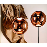 Globe Small Copper LED 40.5" Chandelier by Tom Dixon Lighting Tom Dixon 