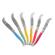 Laguiole France Rainbow Party Mini Fork-Tipped Cheese Knives, set of 12 by Jean Neron Laguiole 