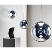Globe Small Silver LED 40.5" Chandelier by Tom Dixon Lighting Tom Dixon 