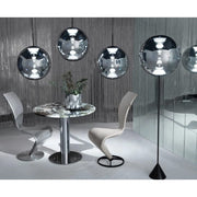 Globe Cone Fat Silver Table Lamp by Tom Dixon Lighting Tom Dixon 