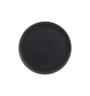 Tisse Stoneware Black Charger Plate by Casa Alegre