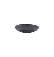 Tisse Stoneware Black Deep Soup Plate by Casa Alegre