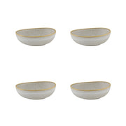 Gold Stone Stoneware 12-Piece Dinnerware Set by Casa Alegre