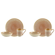 Shangri-La Oro Stoneware 6-Piece Dinnerware Set by Casa Alegre