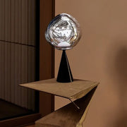 Melt Silver Cone Fat LED Table Lamp by Tom Dixon Lighting Tom Dixon 