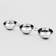Mary Jurek: Ginkgo Stainless Steel Triple Nut Bowl Mary Jurek Design 