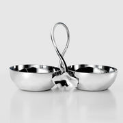 Mary Jurek: Ginkgo Stainless Steel Double Nut Bowl Mary Jurek Design 