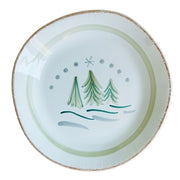 Christmas Natale Cortina Dinner Plate, 11" by La Gabbianella
