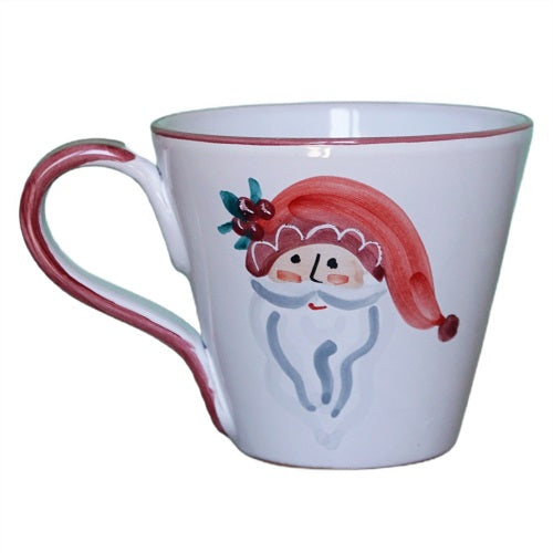 Christmas Natale Allegro Red Mug, 10 oz. by La Gabbianella
