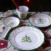 Christmas Natale Magia Dinner Plate, 11" by La Gabbianella