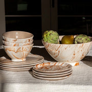 Marbled Terra Moroccan Ramen Bowl, 6.7", Set of 4