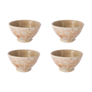 Marbled Terra Moroccan Ramen Bowl, 6.7", Set of 4