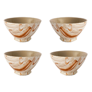 Marbled Terra Moroccan Cereal Bowl, 5", Set of 4