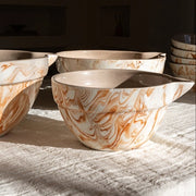 Marbled Terra Moroccan Mixing Bowls, Set of 3