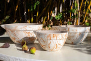Marbled Terra Moroccan Mixing Bowls, Set of 3