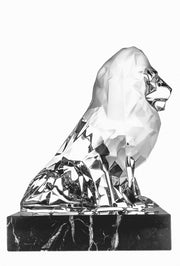 Liontári Lion Glass Sculpture by Vista Alegre