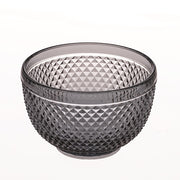 Bicos Grey Glass Bowl by Vista Alegre