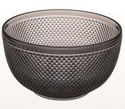 Bicos Grey Glass Bowl by Vista Alegre