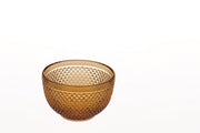 Bicos Amber Glass Serving Bowl by Vista Alegre