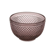 Bicos Pink Glass Bowl by Vista Alegre