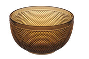 Bicos Amber Glass Serving Bowl by Vista Alegre