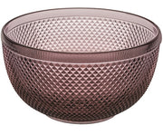 Bicos Pink Glass Bowl by Vista Alegre