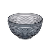 Bicos Grey Glass Bowl by Vista Alegre