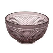 Bicos Pink Glass Bowl by Vista Alegre