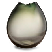 When Objects Work Rock Art Glass Vase by Kate Hume, 12.2" h. Vase When Objects Work Dark Grey Green 