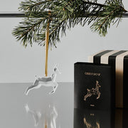 Scandinavian Forest Deer Ornament by Orrefors