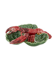Cabbage with Lobsters Large Appetizer Plate by Bordallo Pinheiro