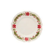 Christmas Dinner Plate, 10" by Bordallo Pinheiro