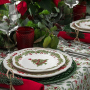 Christmas Dinner Plate, 10" by Bordallo Pinheiro