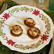 Christmas Dinner Plate, 10" by Bordallo Pinheiro