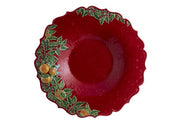 Christmas Garland Red Centerpiece by Bordallo Pinheiro