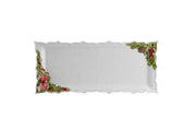 Christmas Garland White Tort Tray by Bordallo Pinheiro