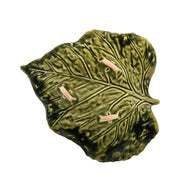 Gudrun Green Birch Leaf Plate by Claudia Schiffer for Bordallo Pinheiro