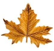 Gudrun Yellow Maple Leaf Plate by Claudia Schiffer for Bordallo Pinheiro